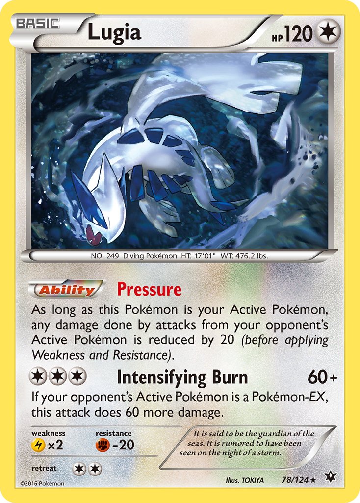 Lugia (78/124) (Theme Deck Exclusive) [XY: Fates Collide] | Event Horizon Hobbies CA