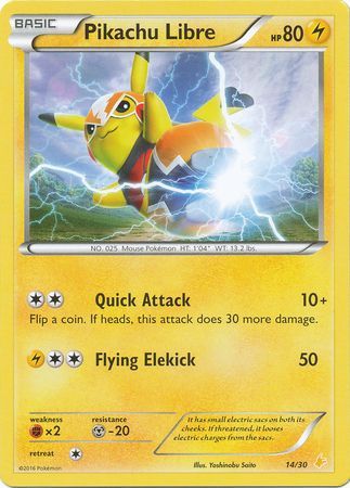 Pikachu Libre (14/30) [XY: Trainer Kit 3 - Pikachu Libre] | Event Horizon Hobbies CA