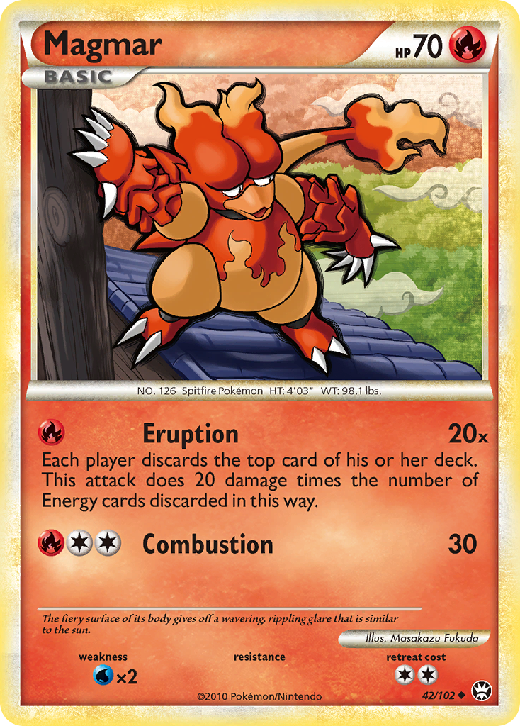 Magmar (42/102) [HeartGold & SoulSilver: Triumphant] | Event Horizon Hobbies CA