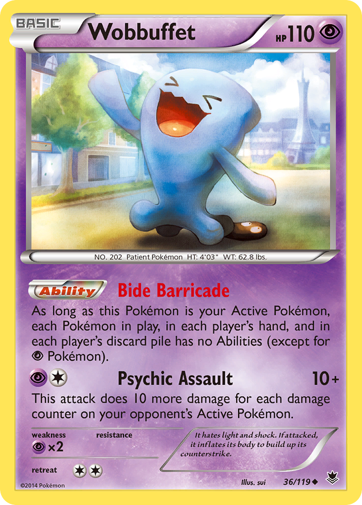 Wobbuffet (36/119) [XY: Phantom Forces] | Event Horizon Hobbies CA