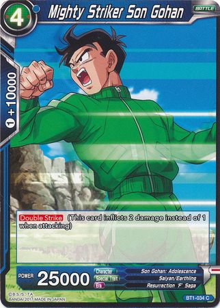 Mighty Striker Son Gohan (BT1-034) [Galactic Battle] | Event Horizon Hobbies CA