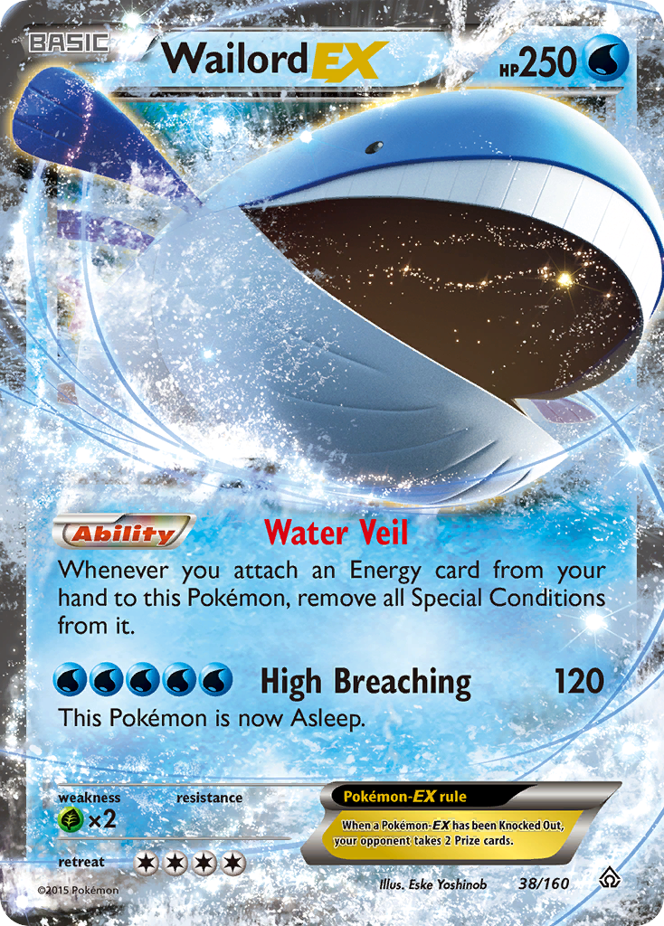 Wailord EX (38/160) [XY: Primal Clash] | Event Horizon Hobbies CA