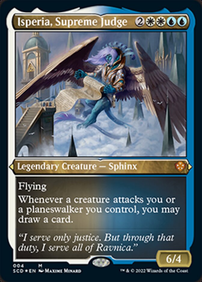 Isperia, Supreme Judge (Foil Etched) [Starter Commander Decks] | Event Horizon Hobbies CA