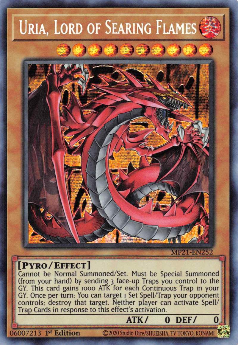 Uria, Lord of Searing Flames [MP21-EN252] Prismatic Secret Rare | Event Horizon Hobbies CA