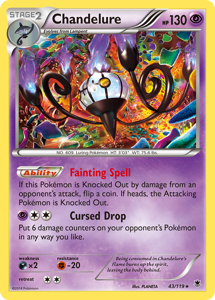 Chandelure (43/119) [XY: Phantom Forces] | Event Horizon Hobbies CA