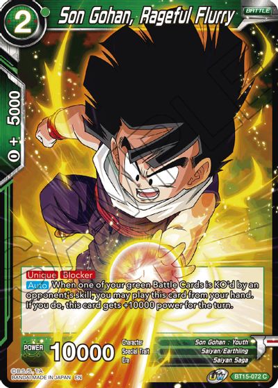 Son Gohan, Rageful Fury (BT15-072) [Saiyan Showdown] | Event Horizon Hobbies CA