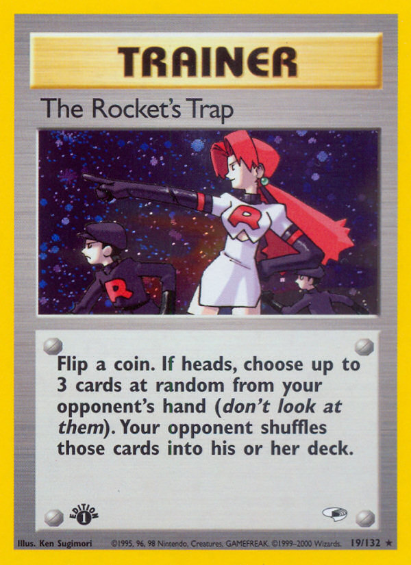 The Rocket's Trap (19/132) [Gym Heroes 1st Edition] | Event Horizon Hobbies CA