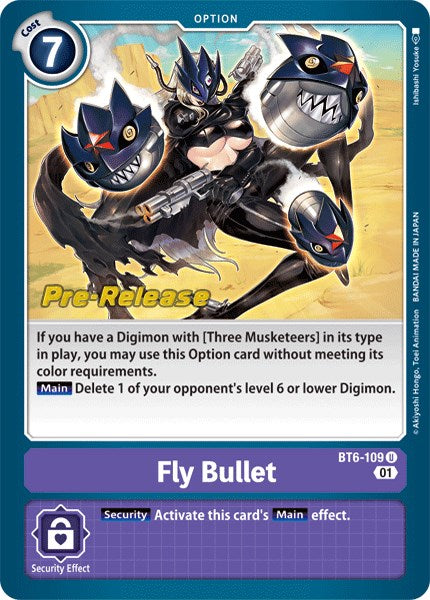 Fly Bullet [BT6-109] [Double Diamond Pre-Release Cards] | Event Horizon Hobbies CA