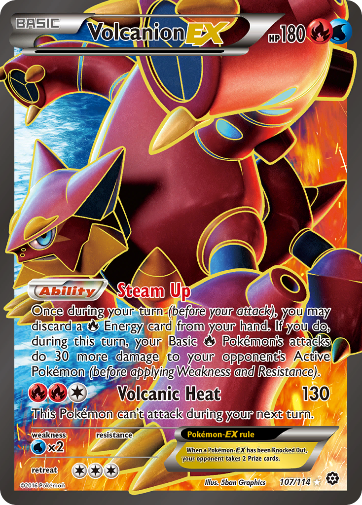 Volcanion EX (107/114) [XY: Steam Siege] | Event Horizon Hobbies CA