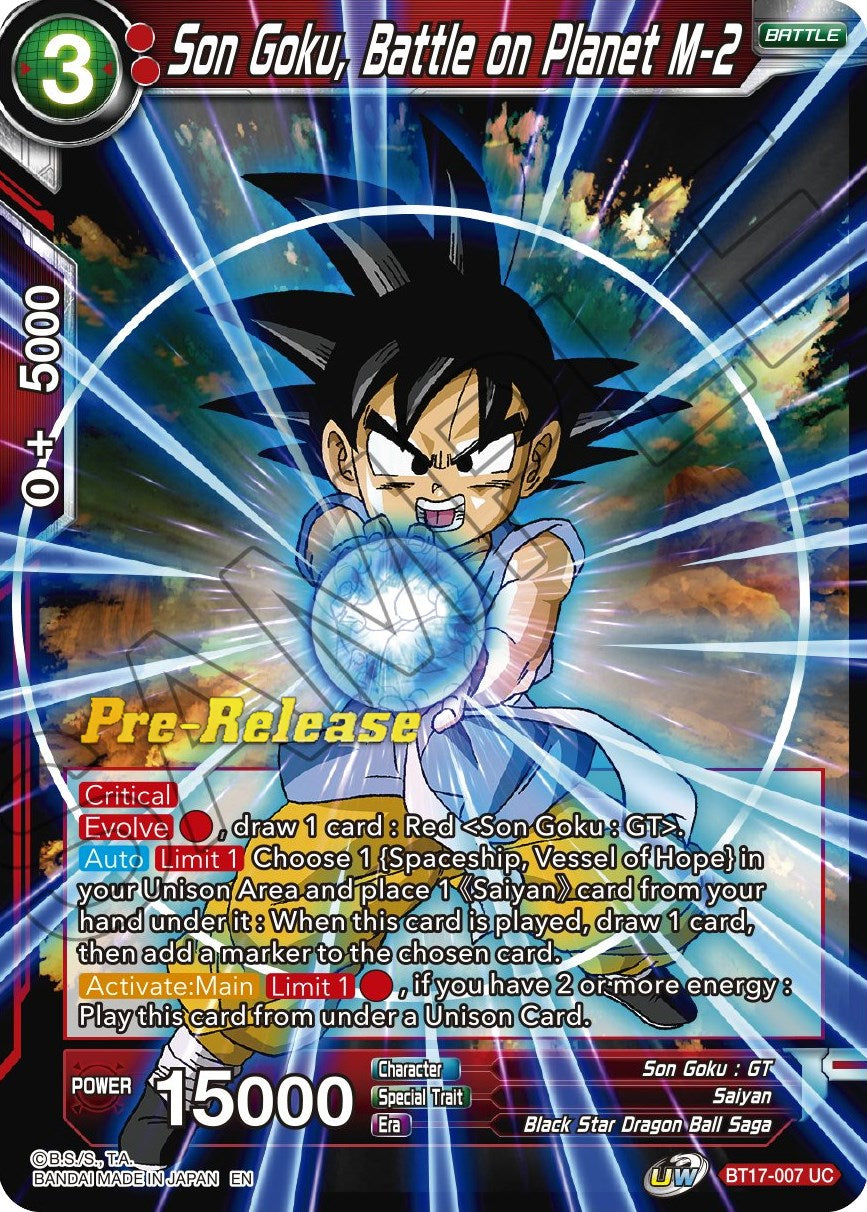 Son Goku, Battle on Planet M-2 (BT17-007) [Ultimate Squad Prerelease Promos] | Event Horizon Hobbies CA