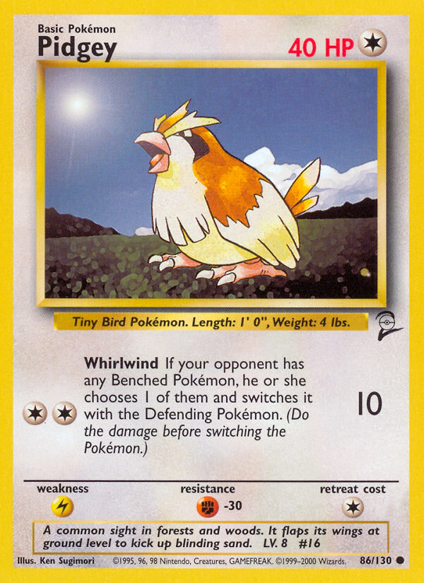 Pidgey (86/130) [Base Set 2] | Event Horizon Hobbies CA