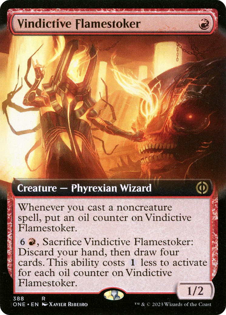 Vindictive Flamestoker (Extended Art) [Phyrexia: All Will Be One] | Event Horizon Hobbies CA