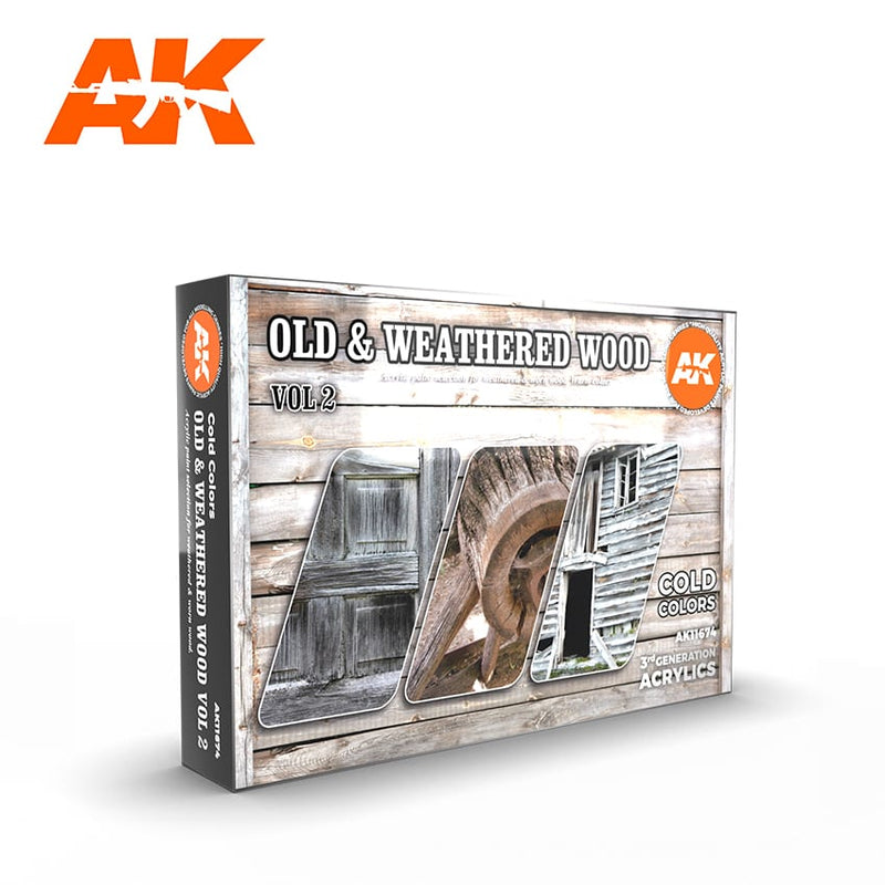 AK Interactive - Paint Set - Old & Weathered Wood Vol. 2