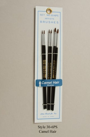 Atlas Brush - Camel Hair - Round Brush Set (6pc set)