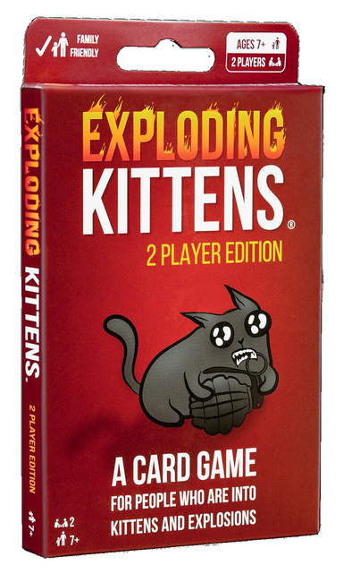 Board Game - Exploding Kittens - 2 Player  Edition