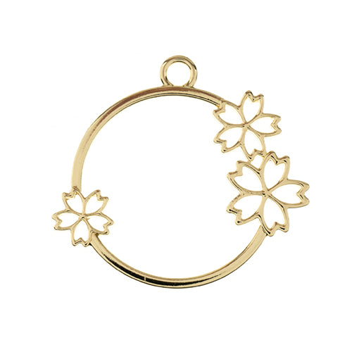 Beading - Earring  - Pendant Circle with Flowers