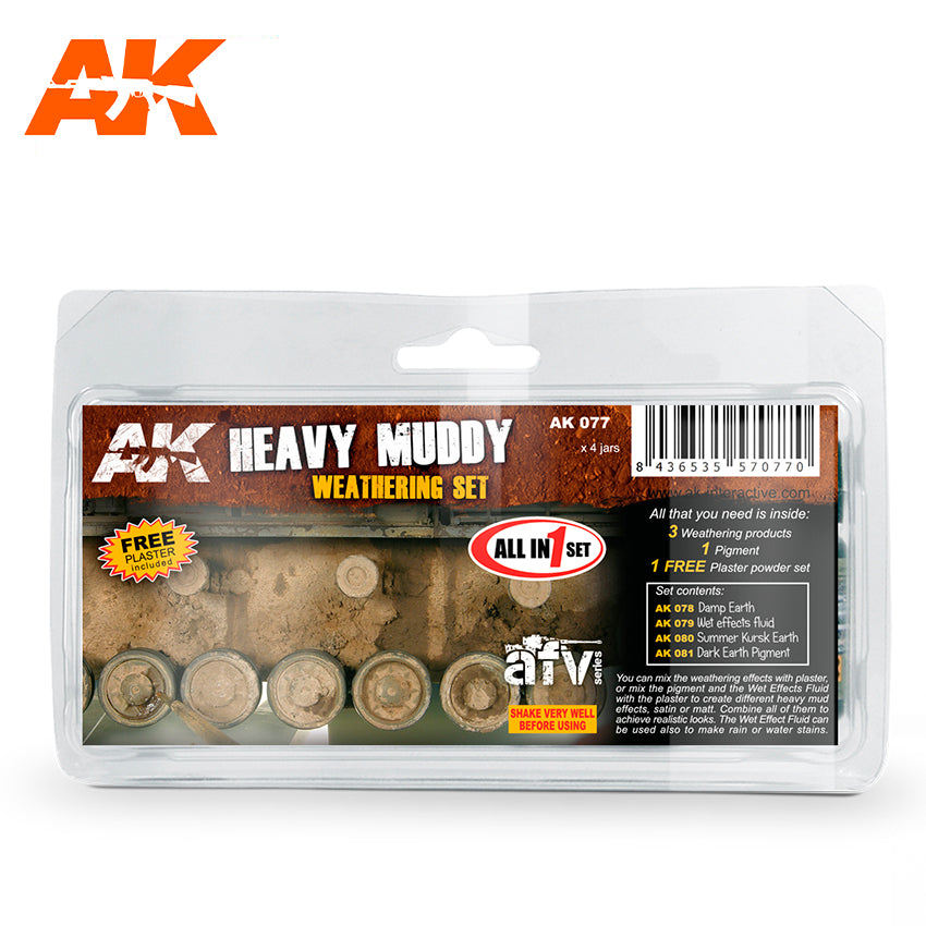 AK Interactive - Weathering Set - Heavy Muddy | Event Horizon Hobbies CA