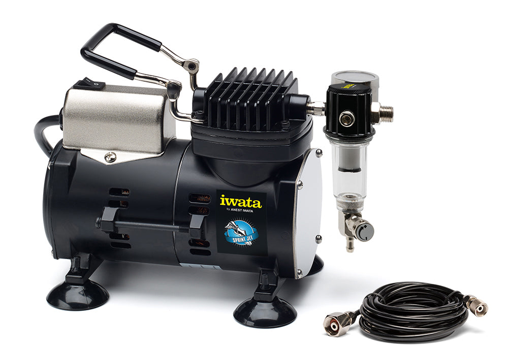 Iwata Sprint Jet 110-120v Airbrush Compressor | Event Horizon Hobbies CA