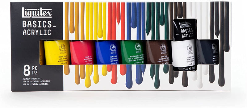 Liquitex Basics Acrylic Colours Set - 8Pc Set