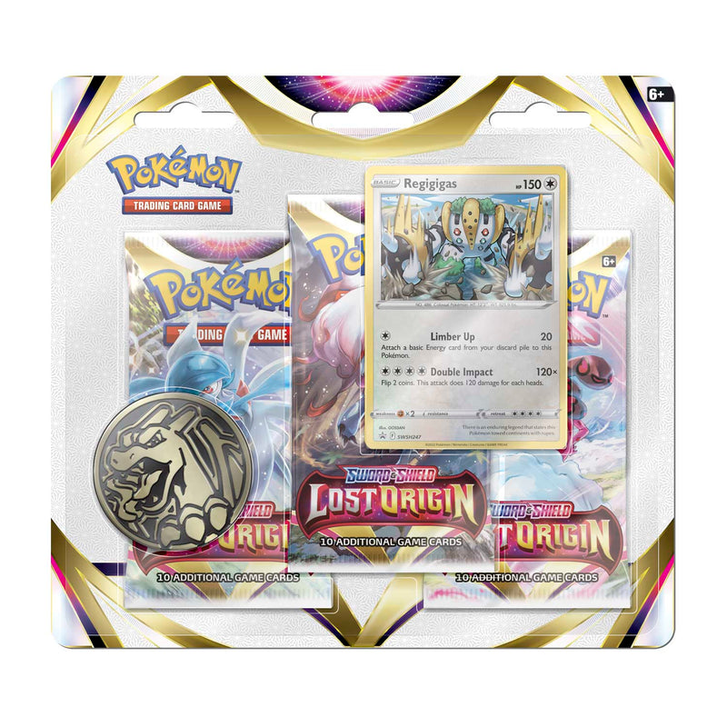 Pokemon - Lost Origin - 3 Booster Pack and Coin