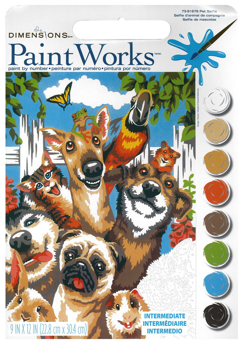 PaintWorks - Paint By Numbers - Pet Selfie