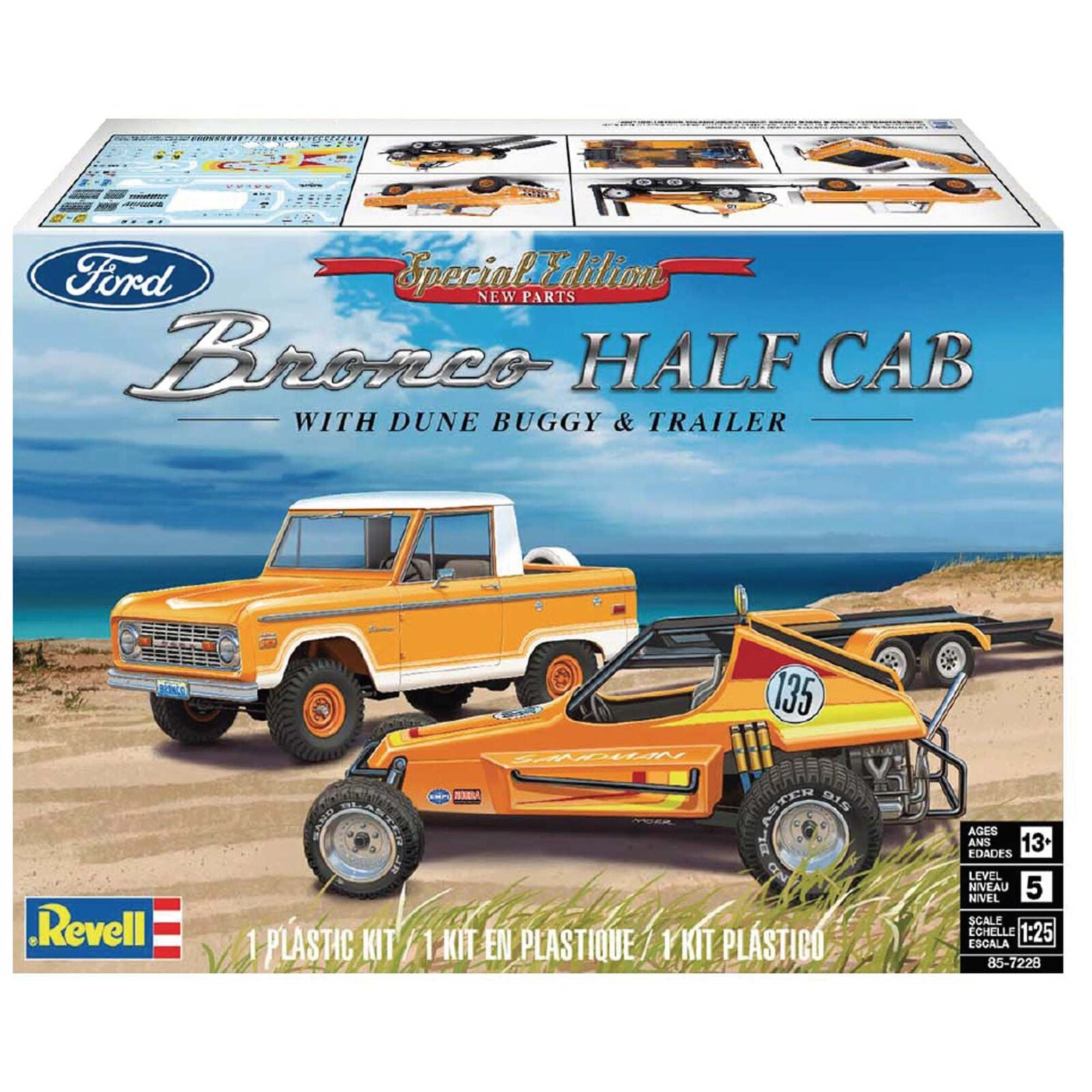 Ford Bronco Half Cab with Dune Buggy & Trailer | Event Horizon Hobbies CA