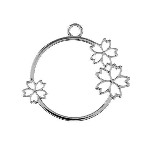 Beading - Earring  - Pendant Circle with Flowers