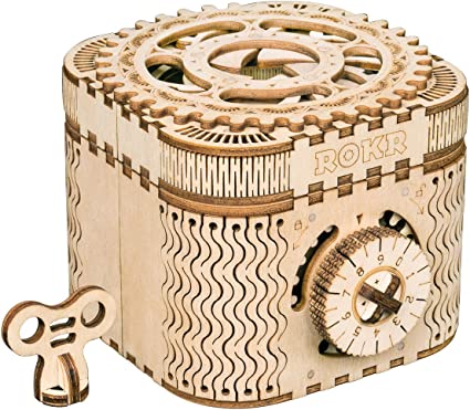 Crafts - Wooden Mechanical Gears - Treasure Box