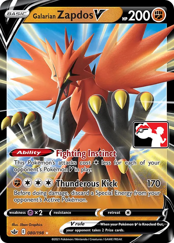 Galarian Zapdos V (080/198) [Prize Pack Series One] | Event Horizon Hobbies CA