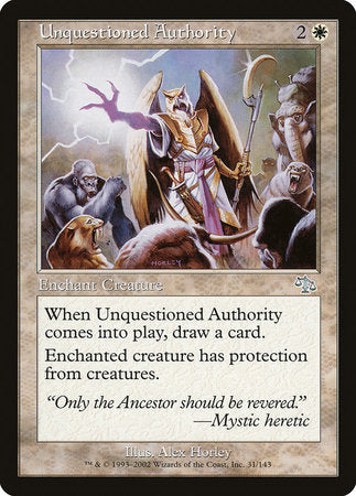 Unquestioned Authority [Judgment] | Event Horizon Hobbies CA