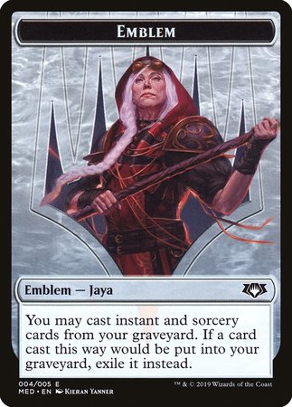 Emblem -  Jaya Ballard [Mythic Edition Tokens]