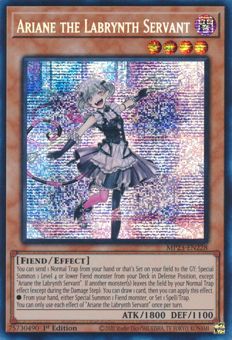 Ariane the Labrynth Servant [MP23-EN228] Prismatic Secret Rare | Event Horizon Hobbies CA