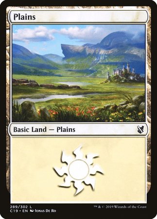 Plains (289) [Commander 2019] | Event Horizon Hobbies CA