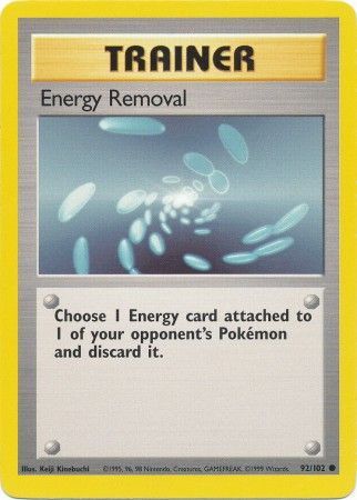 Energy Removal (92/102) [Base Set Unlimited] | Event Horizon Hobbies CA