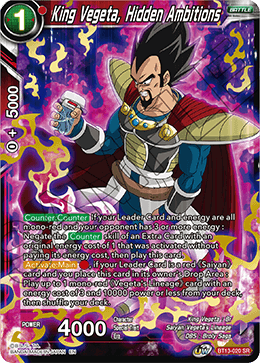 King Vegeta, Hidden Ambitions (BT13-020) [Supreme Rivalry] | Event Horizon Hobbies CA