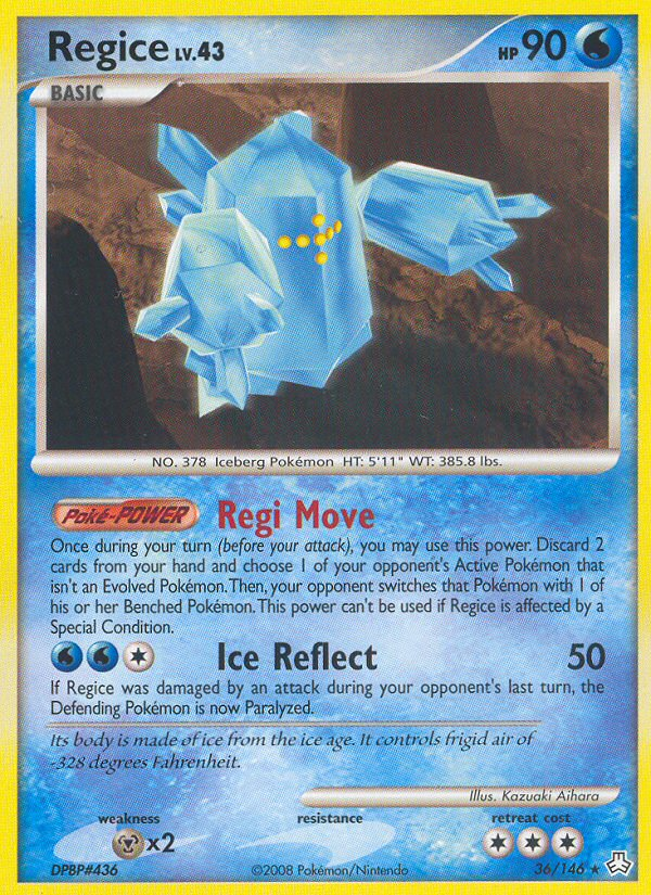 Regice (36/146) [Diamond & Pearl: Legends Awakened] | Event Horizon Hobbies CA