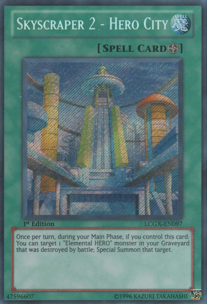 Skyscraper 2 - Hero City [LCGX-EN097] Secret Rare | Event Horizon Hobbies CA