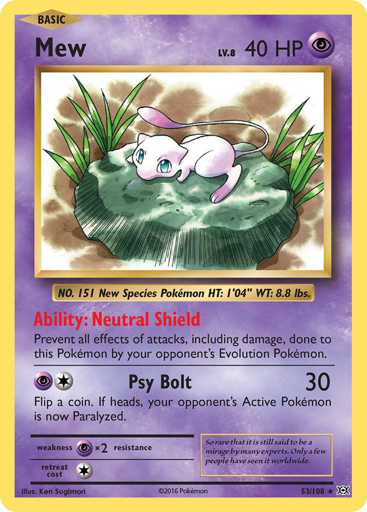 Mew (53/108) [XY: Evolutions] | Event Horizon Hobbies CA