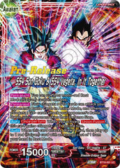 Son Goku & Vegeta // SS4 Son Goku & SS4 Vegeta, In It Together (BT18-001) [Dawn of the Z-Legends Prerelease Promos] | Event Horizon Hobbies CA