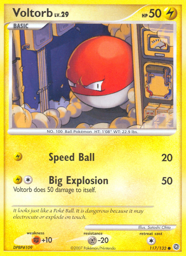 Voltorb (117/132) [Diamond & Pearl: Secret Wonders] | Event Horizon Hobbies CA