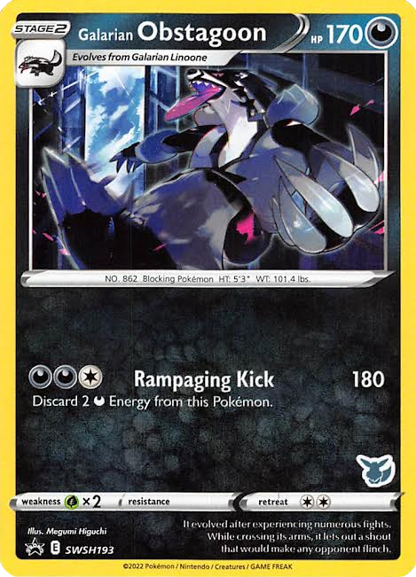 Galarian Obstagoon (SWSH193) (Eevee Deck) [Battle Academy 2022] | Event Horizon Hobbies CA