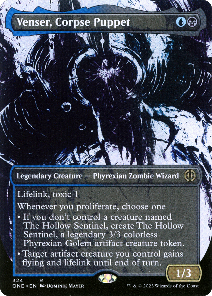 Venser, Corpse Puppet (Borderless Ichor) [Phyrexia: All Will Be One] | Event Horizon Hobbies CA