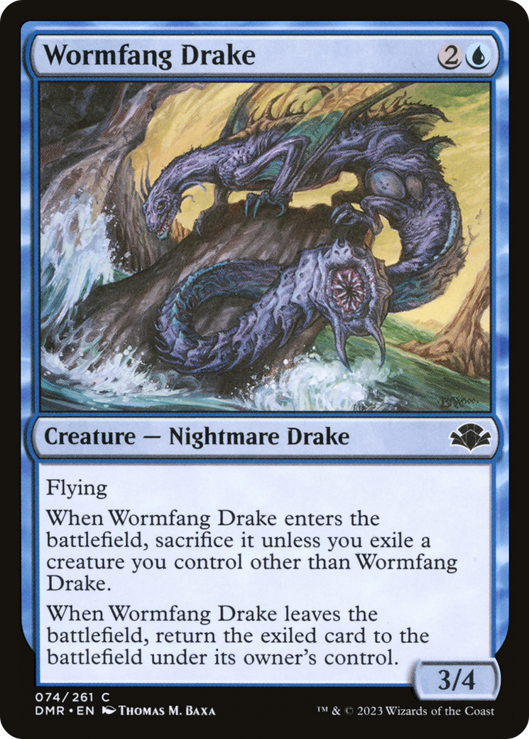 Wormfang Drake [Dominaria Remastered] | Event Horizon Hobbies CA