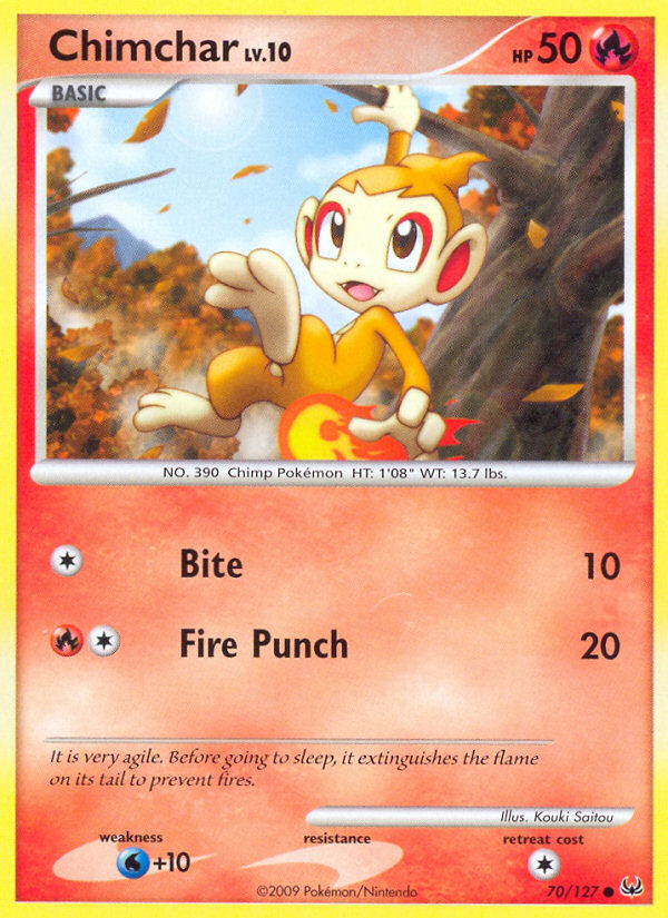 Chimchar (70/127) [Platinum: Base Set] | Event Horizon Hobbies CA