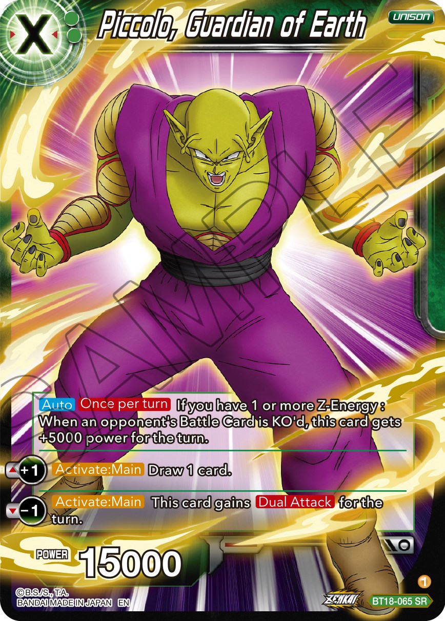 Piccolo, Guardian of Earth (BT18-065) [Dawn of the Z-Legends] | Event Horizon Hobbies CA