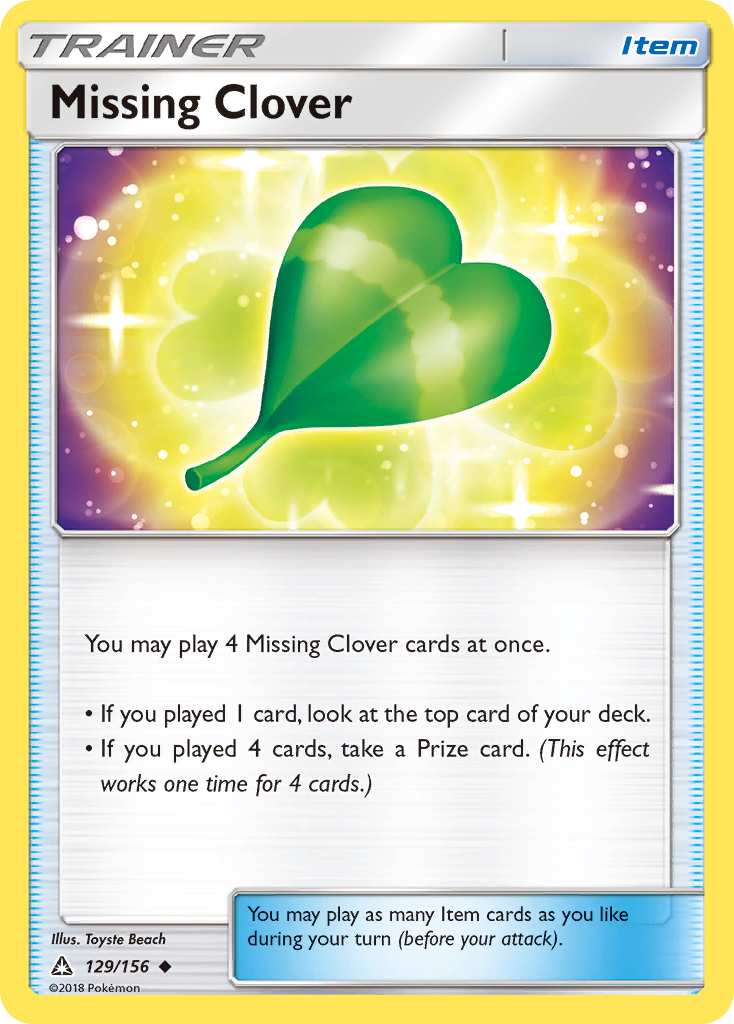 Missing Clover (129/156) [Sun & Moon: Ultra Prism] | Event Horizon Hobbies CA