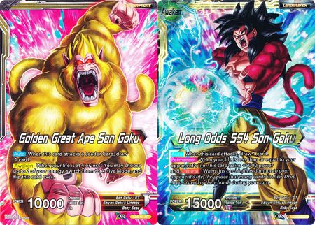 Golden Great Ape Son Goku // Long Odds SS4 Son Goku (SD5-01) [Oversized Cards] | Event Horizon Hobbies CA