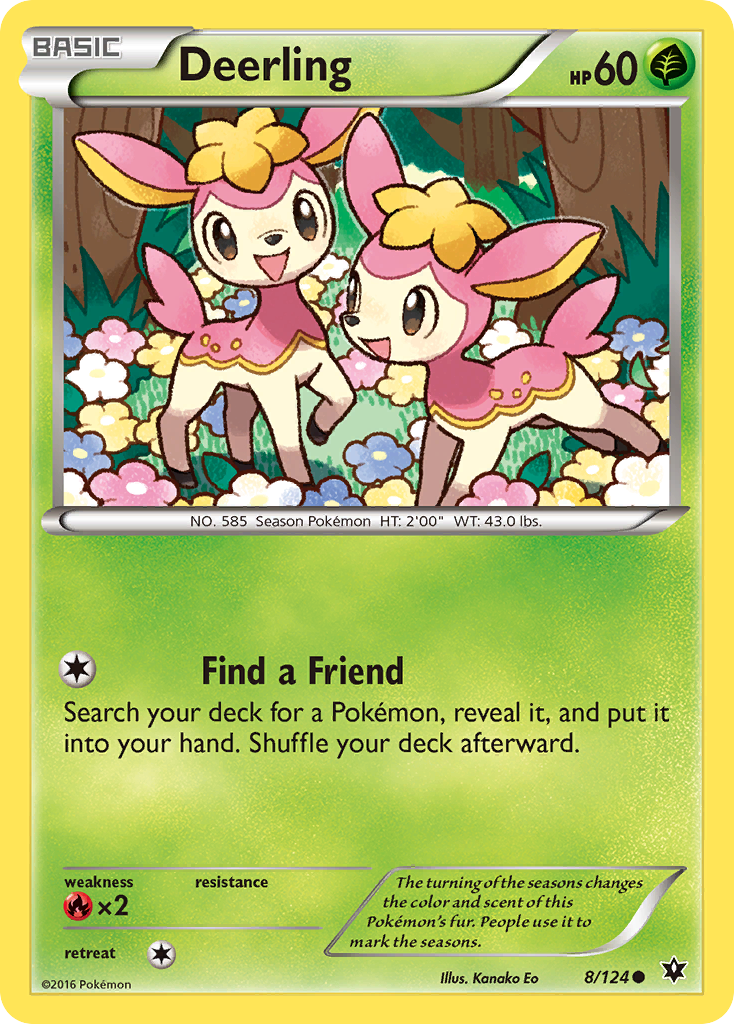 Deerling (8/124) [XY: Fates Collide] | Event Horizon Hobbies CA