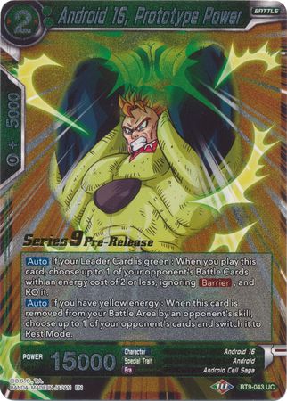 Android 16, Prototype Power (BT9-043) [Universal Onslaught Prerelease Promos] | Event Horizon Hobbies CA