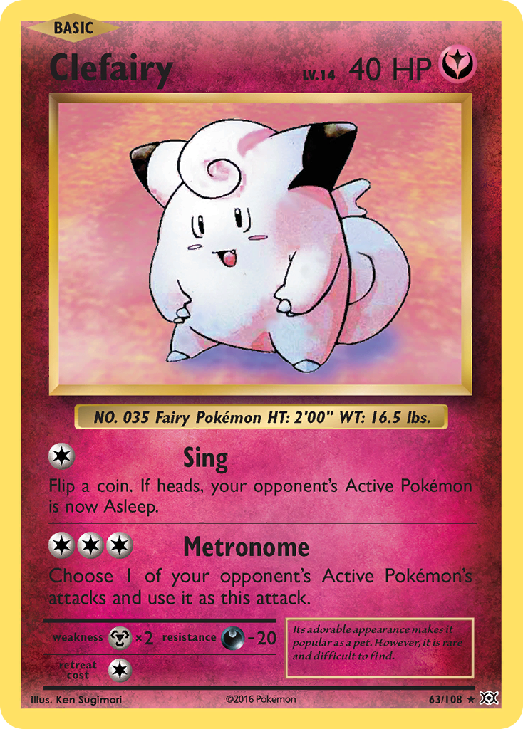 Clefairy (63/108) [XY: Evolutions] | Event Horizon Hobbies CA